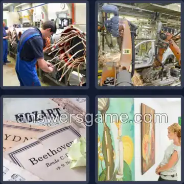 4 Bilder 1 Wort 4 Buchstaben WERK