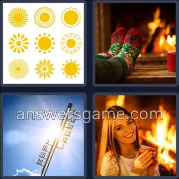 4 Bilder 1 Wort 4 Buchstaben WARM