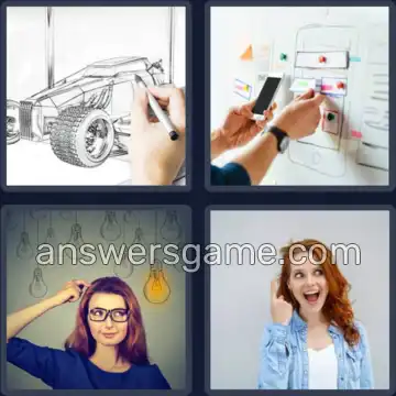 4 Bilder 1 Wort 4 Buchstaben IDEE