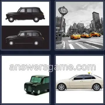 4 Bilder 1 Wort 4 Buchstaben TAXI