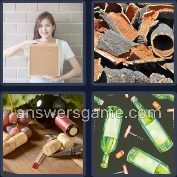 4 Bilder 1 Wort 4 Buchstaben KORK