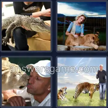 4 Bilder 1 Wort 4 Buchstaben ZAHM