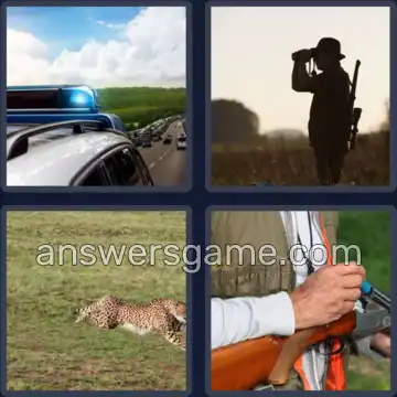 4 Bilder 1 Wort 4 Buchstaben JAGD