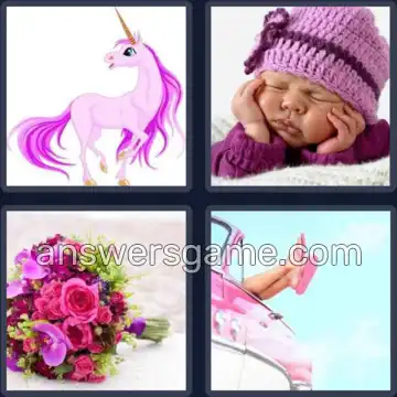 4 Bilder 1 Wort 4 Buchstaben PINK