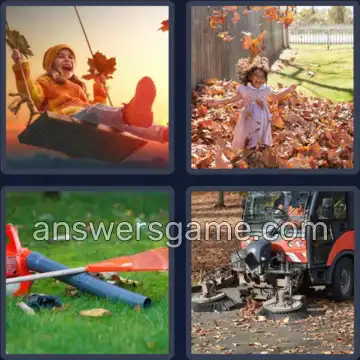 4 Bilder 1 Wort 4 Buchstaben LAUB