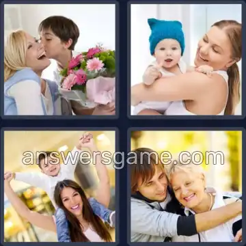 4 Bilder 1 Wort 4 Buchstaben SOHN