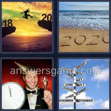 4 Bilder 1 Wort 4 Buchstaben JAHR