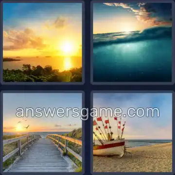 4 Bilder 1 Wort 4 Buchstaben MEER