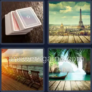 4 Bilder 1 Wort 4 Buchstaben DECK