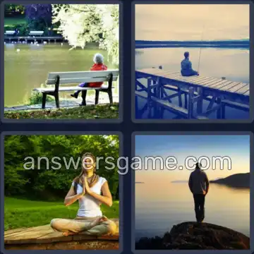 4 Bilder 1 Wort 4 Buchstaben RUHE