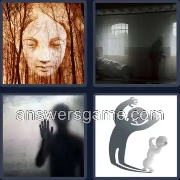 4 Bilder 1 Wort 4 Buchstaben SPUK