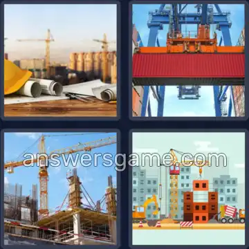 4 Bilder 1 Wort 4 Buchstaben KRAN