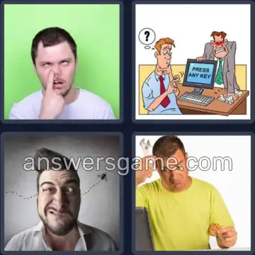 4 Bilder 1 Wort 4 Buchstaben DUMM