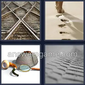 4 Bilder 1 Wort 4 Buchstaben SPUR
