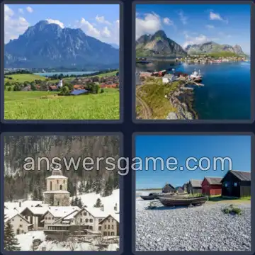 4 Bilder 1 Wort 4 Buchstaben DORF