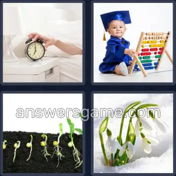 4 Bilder 1 Wort 4 Buchstaben FRÜH