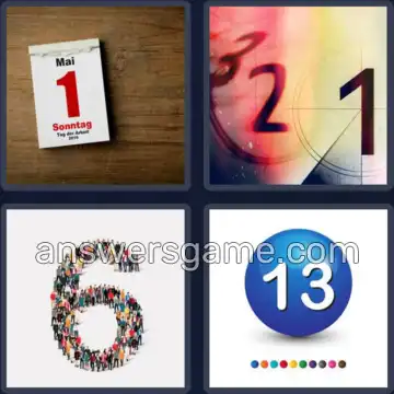 4 Bilder 1 Wort 4 Buchstaben ZAHL