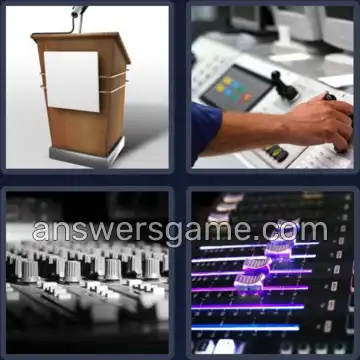 4 Bilder 1 Wort 4 Buchstaben PULT