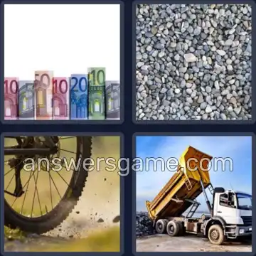 4 Bilder 1 Wort 4 Buchstaben KIES