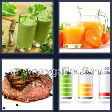 4 Bilder 1 Wort 4 Buchstaben SAFT