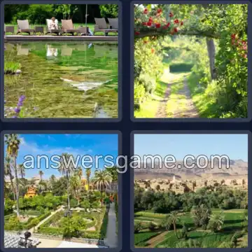 4 Bilder 1 Wort 4 Buchstaben OASE