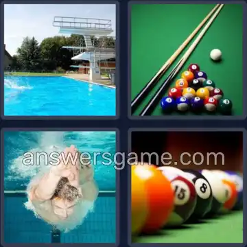 4 Bilder 1 Wort 4 Buchstaben POOL