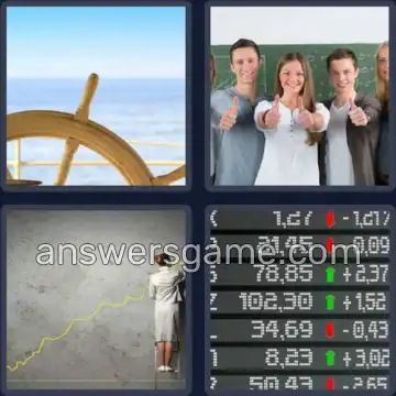 4 Bilder 1 Wort 4 Buchstaben KURS