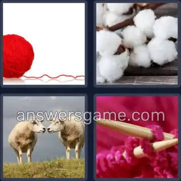 4 Bilder 1 Wort 5 Buchstaben WOLLE