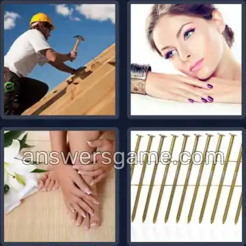 4 Bilder 1 Wort 5 Buchstaben NÄGEL