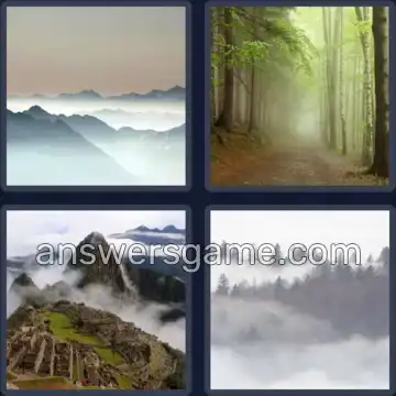 4 Bilder 1 Wort 5 Buchstaben NEBEL