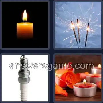 4 Bilder 1 Wort 5 Buchstaben KERZE