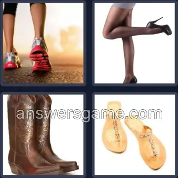 4 Bilder 1 Wort 5 Buchstaben SCHUH