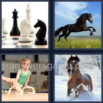 4 Bilder 1 Wort 5 Buchstaben PFERD