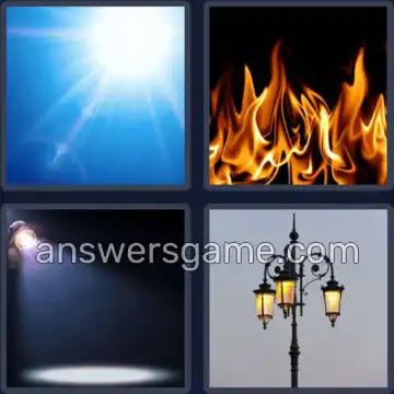 4 Bilder 1 Wort 5 Buchstaben LICHT
