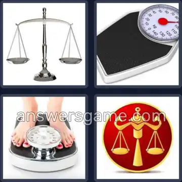 4 Bilder 1 Wort 5 Buchstaben WAAGE