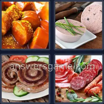 4 Bilder 1 Wort 5 Buchstaben WURST