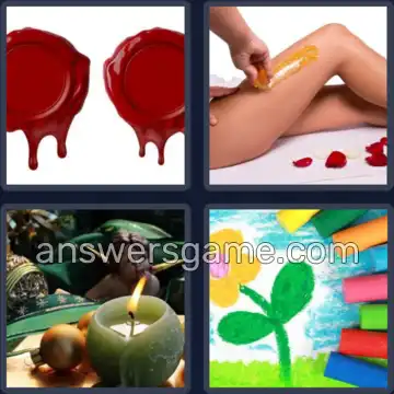 4 Bilder 1 Wort 5 Buchstaben WACHS