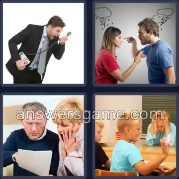 4 Bilder 1 Wort 5 Buchstaben ÄRGER
