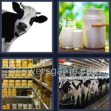 4 Bilder 1 Wort 5 Buchstaben MILCH