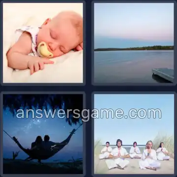 4 Bilder 1 Wort 5 Buchstaben RUHIG