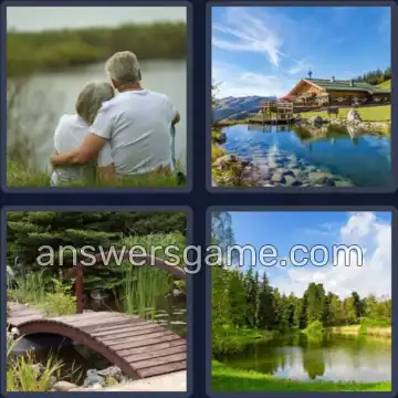 4 Bilder 1 Wort 5 Buchstaben TEICH