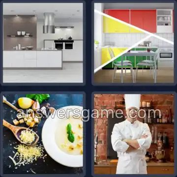 4 Bilder 1 Wort 5 Buchstaben KÜCHE