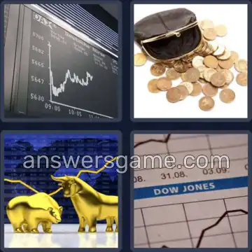 4 Bilder 1 Wort 5 Buchstaben BÖRSE