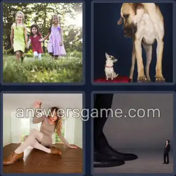 4 Bilder 1 Wort 5 Buchstaben KLEIN