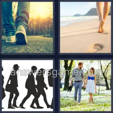 4 Bilder 1 Wort 5 Buchstaben GEHEN