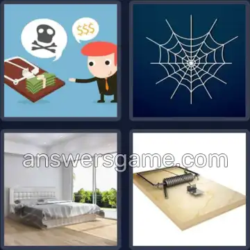 4 Bilder 1 Wort 5 Buchstaben FALLE