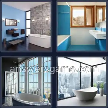 4 Bilder 1 Wort 5 Buchstaben WANNE