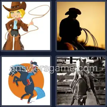 4 Bilder 1 Wort 5 Buchstaben RODEO