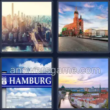 4 Bilder 1 Wort 5 Buchstaben STADT