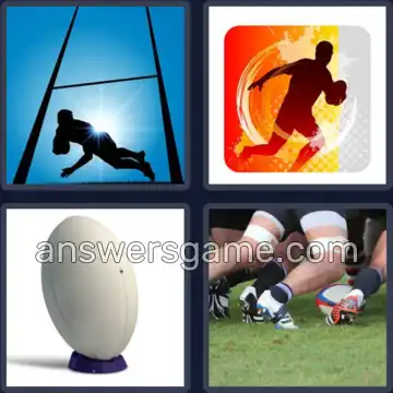 4 Bilder 1 Wort 5 Buchstaben RUGBY